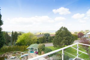 Blick vom Balkon Elternschlafzimmer