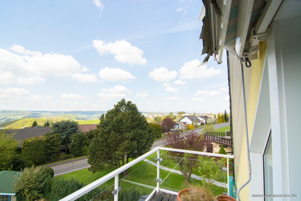 Blick vom Balkon Elternschlafzimmer