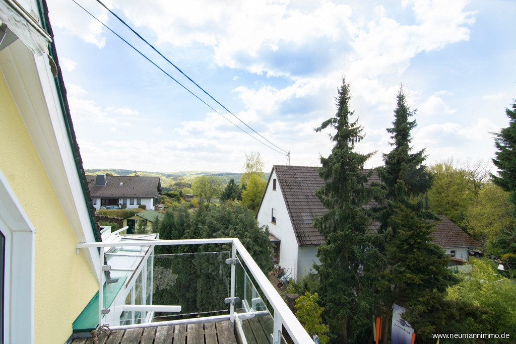 Blick vom Balkon Elternschlafzimmer