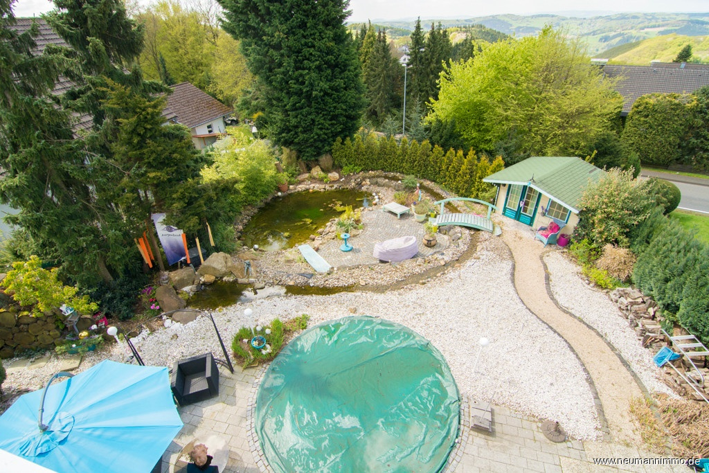 Blick vom Balkon Elternschlafzimmer