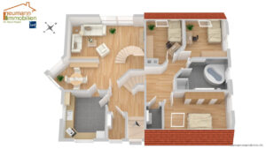 3D Ansicht Erdgeschoss